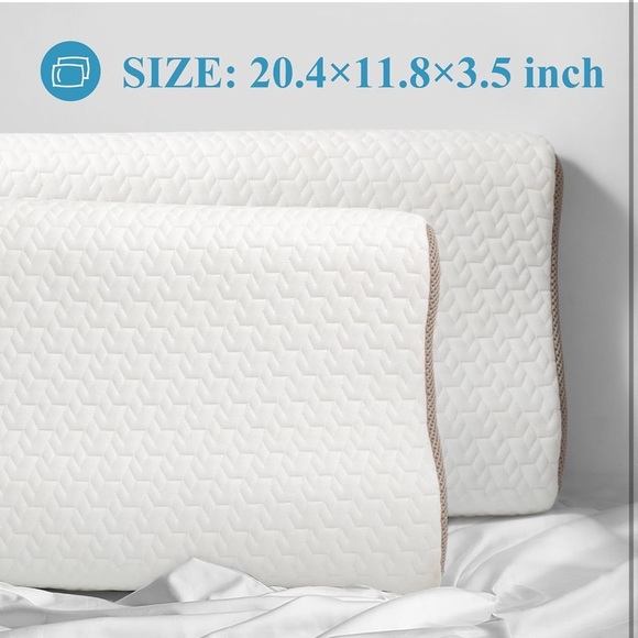 Bed Pillow for Seniors & Elderly, New Material Firm Enhanced Neck Support - Picture 7 of 8